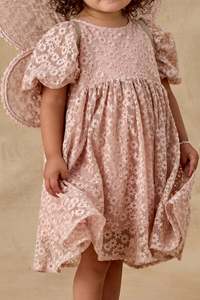 Rylee Cru: Luna Dress | Rose Embroidery Daisy