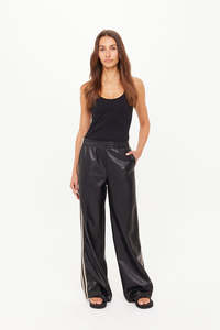 Vegan Leather Twilight Pant | Black
