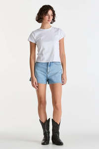 Womens Bottoms: Hi Bells Short | Utah Blues