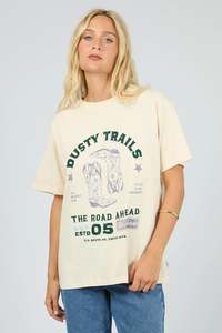 Womens Casual Tops: Dusty Trails Relaxed Tee