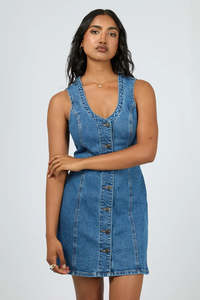 All About Eve: Peta Mini Dress | Heritage Blue