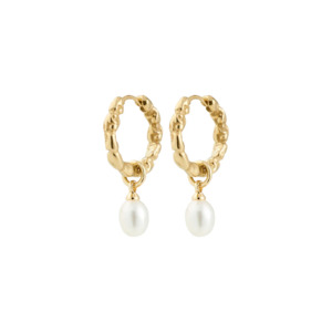 Pilgrim: Shift Pearl Earrings | Gold Plated
