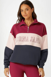 Sidelines Panelled Quarter Zip Sweat