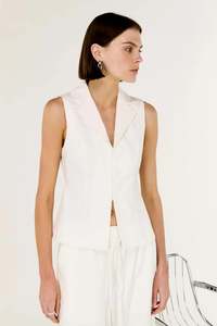 Portia Vest | White
