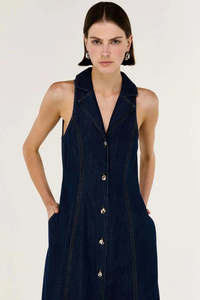 All: Lea Denim Midi Dress | Indigo