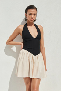 Sammi Mini Dress | Black/Cream