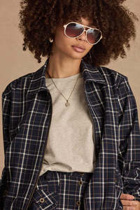 Valencia Lexi Collared Jacket | Check