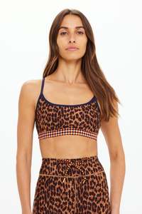 Malawi Badu Crossback Bra | Leopard