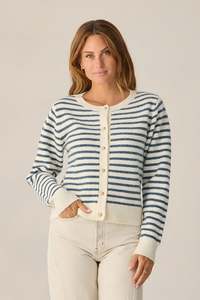 Rylee Cru: WOMEN'S CLASSIC CARDIGAN | MARITIME STRIPE