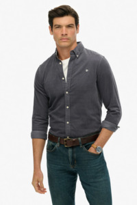 Classic Needle Cord Shirt | Lauren Navy