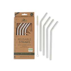 Our: Stainless Steel Straws - 4 Pack
