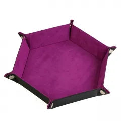 Dice Accessories: Folding Hexagonal Dice Tray | Magenta