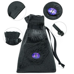 Dice Accessories: Dice Bag | "Dragon's Eye" | Deep Sea Purple