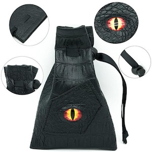Dice Accessories: Dice Bag | "Dragon's Eye" | Fire Red