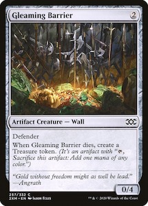 Double Masters: Gleaming Barrier [Double Masters] Foil