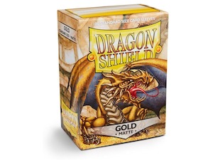 Featured Accessories: Dragon Shield Matte Sleeves | Standard Size | 100ct Gold