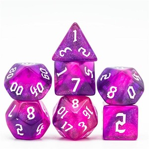 Acrylic Dice: RPG Dice | "Arcane Thorns" | Set of 7