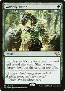 Commander Collection: Worldly Tutor [Commander Collection: Green] Foil