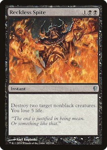 Conspiracy: Reckless Spite [Conspiracy] Foil