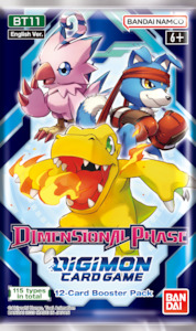 Digimon Tcg: Digimon Card Game | Dimensional Phase BT11 | Booster Pack