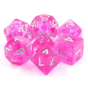 Hd Dice: Polyhedral Dice Set | Acrylic | "Seventh Dimension" | Set of 7 (D0064)