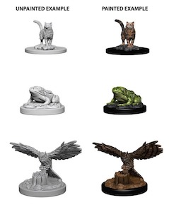 WizKids Deep Cuts Unpainted Miniatures Familiars