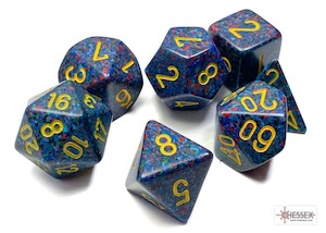 Chessex | Polyhedral Dice Set | Acrylic | Speckled Twilight (CHX 25366)
