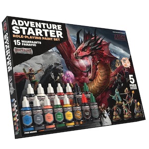 Army Painter | Warpaints Fanatic | Adventure Starter Role-playing Paint Set