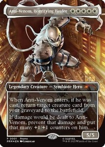 Anti-Venom, Horrifying Healer (Borderless) |  Foil (001) [Media Promos]