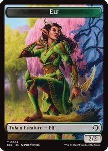 Elf // Treasure Double-Sided Token |  (4 // 10) [Lorwyn Eclipsed]