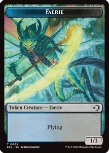 Faerie // Goblin Double-Sided Token |  (5 // 6) [Lorwyn Eclipsed]