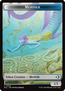 Merfolk // Worm Double-Sided Token |  (8 // 9) [Lorwyn Eclipsed]