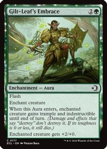 Bulk Mtg Singles In Stock: Gilt-Leaf's Embrace | Foil (177) [Lorwyn Eclipsed]