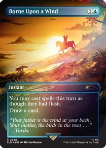 Borne Upon a Wind (Rainbow Foil) |  Foil (2228) [Secret Lair Drop Series]