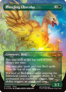 Traveling Chocobo (Borderless) (Chocobo Track Foil) |  Foil (568) [FINAL FANTASY]