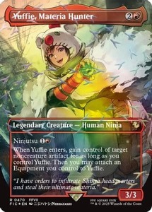 Yuffie, Materia Hunter (Borderless) (Chocobo Track Foil) |  Foil (470) [Commande&hellip;