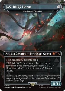 High End: FAS-BOR7 Horus - Blightsteel Colossus |  (2223) [Secret Lair Drop Series]