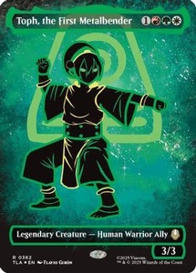 High End: Toph, the First Metalbender (Borderless Battle Pose) |  Foil (362) [Avatar: The Last Airbender]