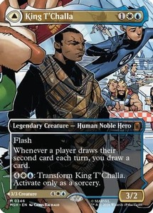 High End: King T'Challa (Borderless) (0346) | Foil (346) [Marvel Super Heroes]
