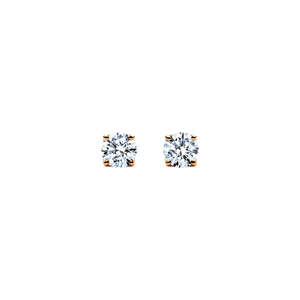 Aurora Natural Diamond Studs Rose Gold