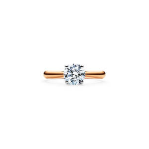 Aurora Collection: Aurora Solitaire Diamond Ring Rose Gold
