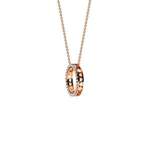 Solaris Diamond Necklace Rose Gold