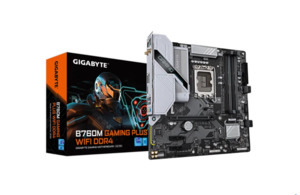 Motherboards: Gigabyte B760M Gaming Plus WIFI DDR4 mATX Motherboard