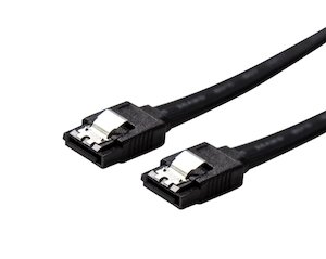 Adaptes: C-SATA3 50cm SATA 6Gbs Data Cable with Latch, Black colour