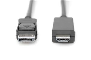 Adaptes: Digitus 2m Display Cable - DisplayPort [M] to HDMI Type A [M]
