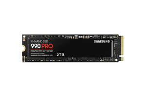 Storage: Samsung 990 Pro 2TB M.2 NVMe Internal SSD - Up to 7450MB/s Read - Up to 6900MB/s Write