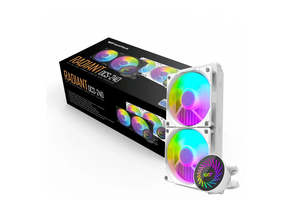Liquid Coolers: DarkFlash Radiant DCS240 ARGB 240mm Liquid Cooler - White