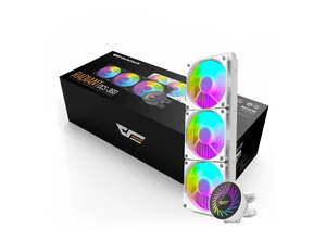 Liquid Coolers: DarkFlash Radiant DCS360 360mm ARGB Liquid CPU Cooler - White