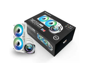 Liquid Coolers: DarkFlash Twister DX240 V2.6 240mm Liquid CPU Cooler - White