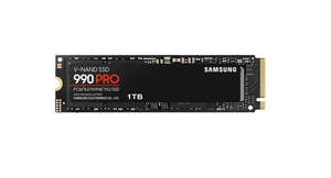 Storage: Samsung 990 Pro 1TB M.2 NVMe Internal SSD - Up to 7450MB/s Read - Up to 6900MB/s Write